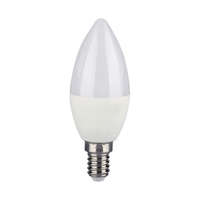 V-TAC V-TAC 4.8W E14 RGB+ Meleg fehér C37 gyertya LED égő, 24 gombos távirányítóval - SKU 2926