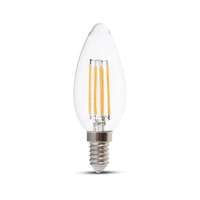 V-TAC V-TAC 4W E14 meleg fehér filament LED gyertya égő - SKU 214301