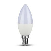 V-TAC V-TAC 5.5W dimmelhető E14 természetes fehér C37 LED gyertya égő - SKU 2120186