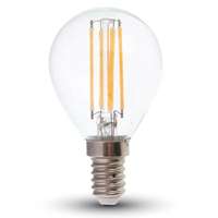 V-TAC V-TAC 6W E14 hideg fehér filament P45 LED égő, 100 Lm/W - SKU 2847