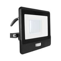 V-TAC V-TAC beépített mozgásérzékelős LED reflektor 30W természetes fehér, fekete házzal - SKU 20287