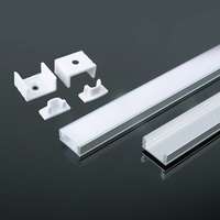 V-TAC V-TAC falon kívüli alumínium LED szalag profil fehér fedlappal 2m - SKU 3355