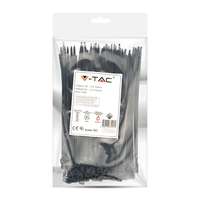 V-TAC V-TAC fekete, műanyag gyorskötöző 3.5x150mm, 100db/csomag - SKU 11166