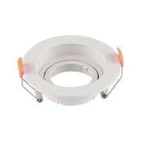 V-TAC V-TAC GU10 LED műanyag spotlámpa keret, fehér billenthető lámpatest - SKU 6658