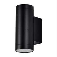 V-TAC V-TAC kültéri kétirányú alumínium fali lámpa, 2xGU10 foglalattal, fekete házas - SKU 2971