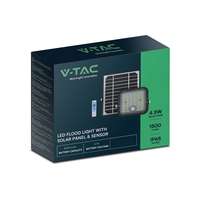 V-TAC V-TAC napelemes reflektor mozgásérzékelővel, 1500 Lumen, természetes fehér - SKU 10314