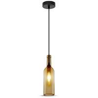 V-TAC V-TAC üveg alakú, barna lámpa, függeszték E14 foglalattal - SKU 3776