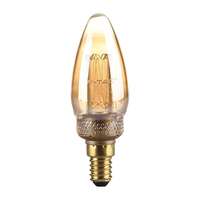 V-TAC V-TAC Vintage 2W borostyán E14 ART filament C35 LED gyertya égő, 1800K - SKU 217472