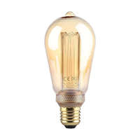 V-TAC V-TAC Vintage 4W borostyán E27 ART filament ST64 LED égő, 1800K - SKU 217474