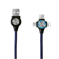 BONY plus s.r.o. Töltő- és adatkábel 3 az 1-ben Micro USB, iPhone Lightning, USB-C