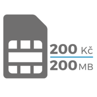 Secutek SIM kártya (200,-Kč / 200 MB)