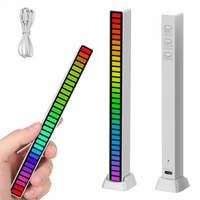  Újratölthető RGB LED VU méter - fehér