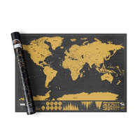  Kaparós világtérkép, utazós - Ajándékozz ilyen kaparós térképet és inspiráld szeretted a világ felfe