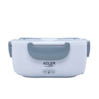  Adler AD 4474 szürke Fűtött ételhordó edény ebéddoboz készlet tartály elválasztó kanál 1,1 L