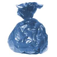  Szemetesbélelő zsák, környezetbarát, újrahasznosított anyagból, kék, 50 x 50 cm (25 l) 20 db/tekercs