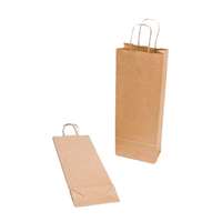 Italos papírtáska, 14 x 39 cm, világosbarna 250 db/karton