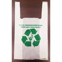  Lebomló ingvállas táska, 19 x 35 cm, kukoricakeményítős (PLA), környezetbarát 500 db/gyűjtő