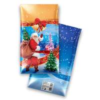 BOPP Mikulás tasak 10. Arany mikulásos mintával, 20 x 35 cm 5000 db/zsák