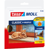 Tesa TESA P-PROFIL AJTÓ-, ABLAKTÖMÍTŐ SZALAG, 9MMX6M, BARNA, BELTÉRI