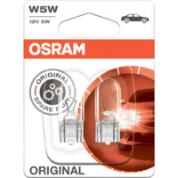 Osram HELYZETJELZŐ W5W FOGL.NÉLK., OSRAM 12V/5W, W2,1X9,5D BLISZTER 2DB