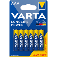 Varta VARTA LONGLIFE POWER ALKÁLI MIKRO ELEM AAA BLI 4+2