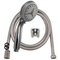 Quadrat QUADRAT ART SZETT 3 FUNKCIÓS ZUHANYFEJ + FÉM GÉGECSŐ + FALIFIX