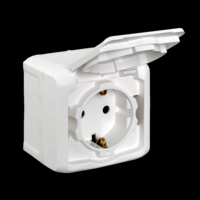 Legrand LEGRAND FORIX IP44 FK 2P+F FÖLDELT ALJZAT FEHÉR, GYERMEKVÉDELEMMEL, 16A