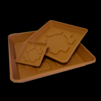 Márka nélkül / Without brand CSERÉP ALÁTÉT NÉGYSZÖGLETES 20CM TERRAKOTTA