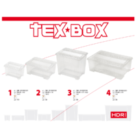 Heidrun Tex box tetős 28L tárolódoboz