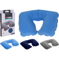 Márka nélkül / Without brand NYAKPÁRNA FELFÚJHATÓ 33X22X8CM TÖBBFÉLE SZÍNBEN