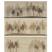 Zalakerámia Zalakerámia Albero 20x50cm barna fás beltéri dekorcsempe 3 darabos szett