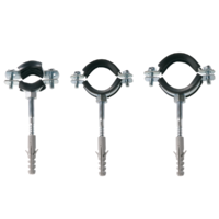 Márka nélkül / Without brand HORGANYZOTT CSŐBILINCS+CSAVAR 12-15MM, GUMIBETÉTTEL