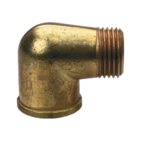 Márka nélkül / Without brand SÁRGARÉZ KÖNYÖK 90-ES, 1" KB