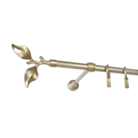 Márka nélkül / Without brand LEON FÉM KARNIS SZETT 150CM EGYSOROS, 16MM ANTIK SÁRGARÉZ