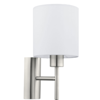 Eglo EGLO PASTERI FALI LÁMPA E27 MAX 60W IP20 30.5X14.5CM FEHÉR, MATT NIKKEL