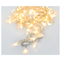 Márka nélkül / Without brand FÉNYFÜZÉR 96 LED ELEMES MELEG FEHÉR IDŐZÍTŐVEL, BELTÉRI 7,2M KÁBEL:50CM
