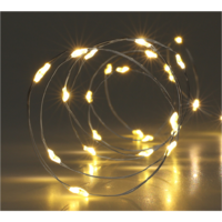 Márka nélkül / Without brand LEDSZALAG 10 LED MELEG FEHÉR BELTÉRI 90CM KÁBEL:10CM