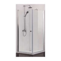 Sanotechnik SANOTECHNIK ELEGANCE ZUHANYKABIN 80X80X195 CM, SZÖGLETES,SAROK,TÁLCA NÉLKÜL