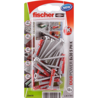 Fischer DŰBEL 6X30MM 12 DB CSAVARRAL "DUOPOWER" FISCHER S PH K