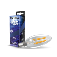 Inesa INESA LED FÉNYFORRÁS FILAMENT GYERTYA E14 4W