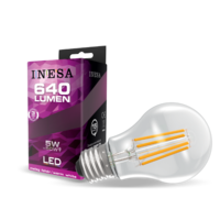 Inesa INESA LED FÉNYFORRÁS FILAMENT GÖMB E27 5W 640LM 2700K IP20 FILAMENT