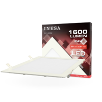 Inesa INESA BEÉPÍTHETŐ LED PANEL 24W 1600LM 3000K IP20 G2 30X30CM SZÖGLETES