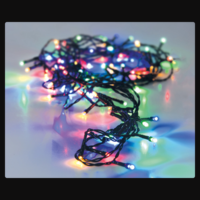 Márka nélkül / Without brand FÉNYFÜZÉR 240 LED SZÍNES 18M KÜLTÉRI KÁBEL:3M 8FUNKCIÓS VEZÉRLŐVEL