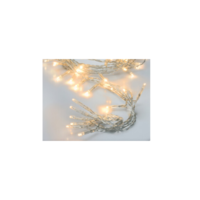 Márka nélkül / Without brand FÉNYFÜZÉR 50 LED MELEG FEHÉR BELTÉRI, MŰANYAG 5M, KÁBEL 30CM