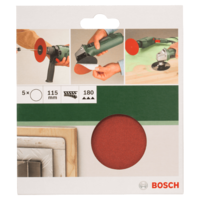 Bosch BOSCH CSISZOLÓLAP 5DB D:115MM G:180 PAPÍR SAROKCSISZOLÓHOZ