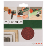 Bosch BOSCH CSISZOLÓLAP 5DB D:115MM G:40 PAPÍR SAROKCSISZOLÓHOZ