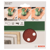 Bosch BOSCH CSISZOLÓLAP 5DB D:115MM G:60 EXCENTERCSISZOLÓHOZ