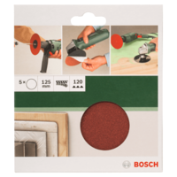Bosch BOSCH CSISZOLÓLAP 5DB D:125MM G:120 FÚRÓHOZ/SAROKCSISZOLÓHOZ