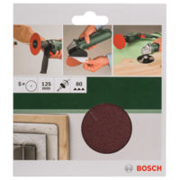 Bosch BOSCH CSISZOLÓLAP 5DB D:125MM G:80 PAPÍR FÚRÓHOZ