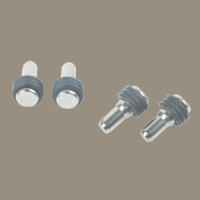 Márka nélkül / Without brand ÜVEGPOLC TARTÓ 3MM ÁTMÉRŐ FÉM/GUMI, FEKETE